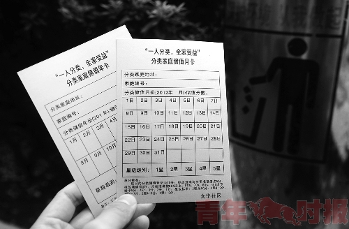 这种"一人分类,全家受益"的居民垃圾分类储值卡,靠垃圾投放准确率积分