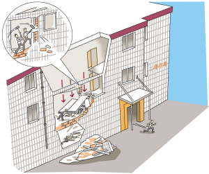 老板说敲哪就敲哪 小品《砸墙》上演现实版