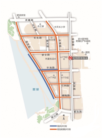 湖滨步行街改造预计8月底完工 邮电路,仁和路,学士路