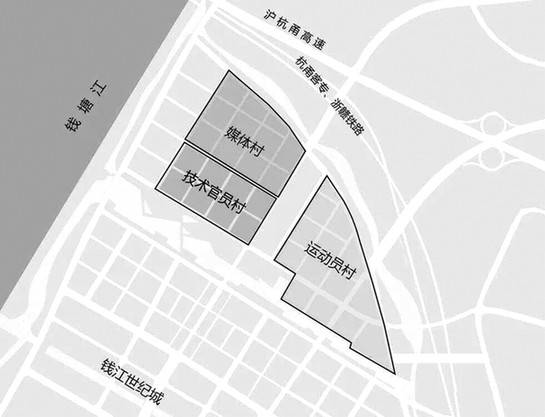 杭州亚运村规划图 杭州亚运村规划图