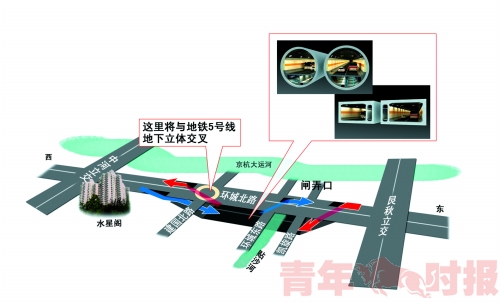 凯旋路隧道图片