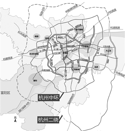 杭州组团联络环线图片