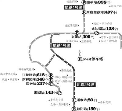 地铁滨和路站“P+R”停车场投入使用 一天12元封顶